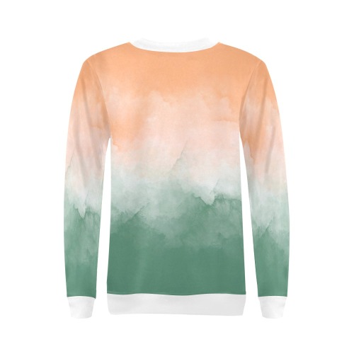 Brushstrokes SS4s All Over Print Crewneck Sweatshirt for Women (Model H18)