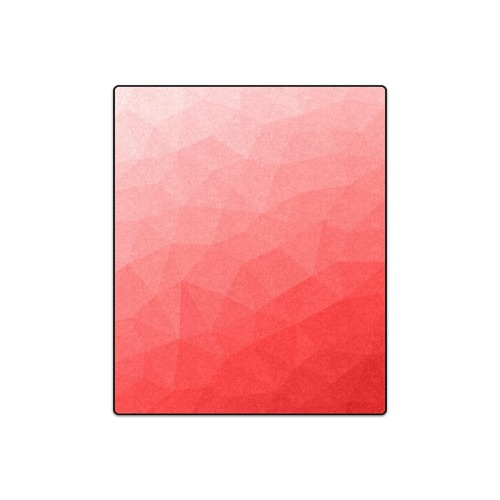 Red gradient geometric mesh pattern Blanket 50"x60"