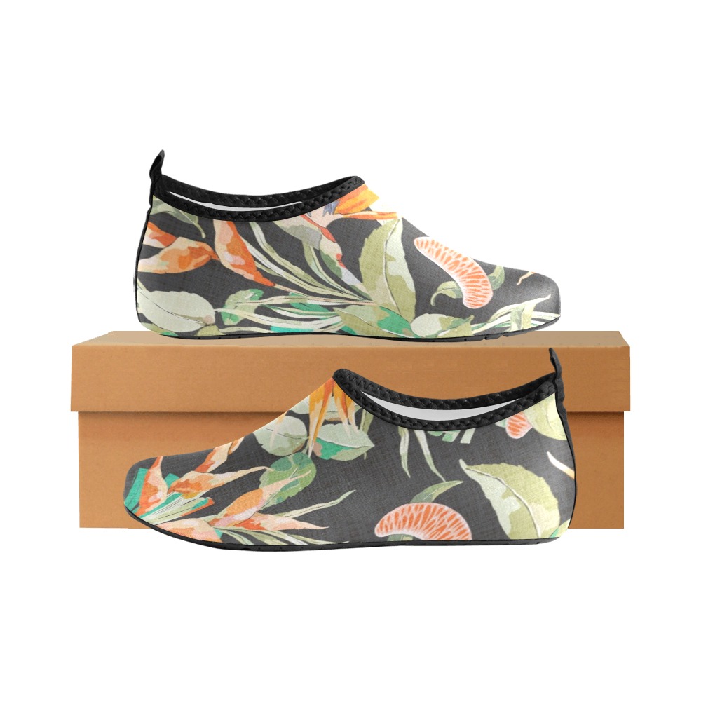 Orange in the palms jungle 20 Women's Slip-On Water Shoes (Model 056)