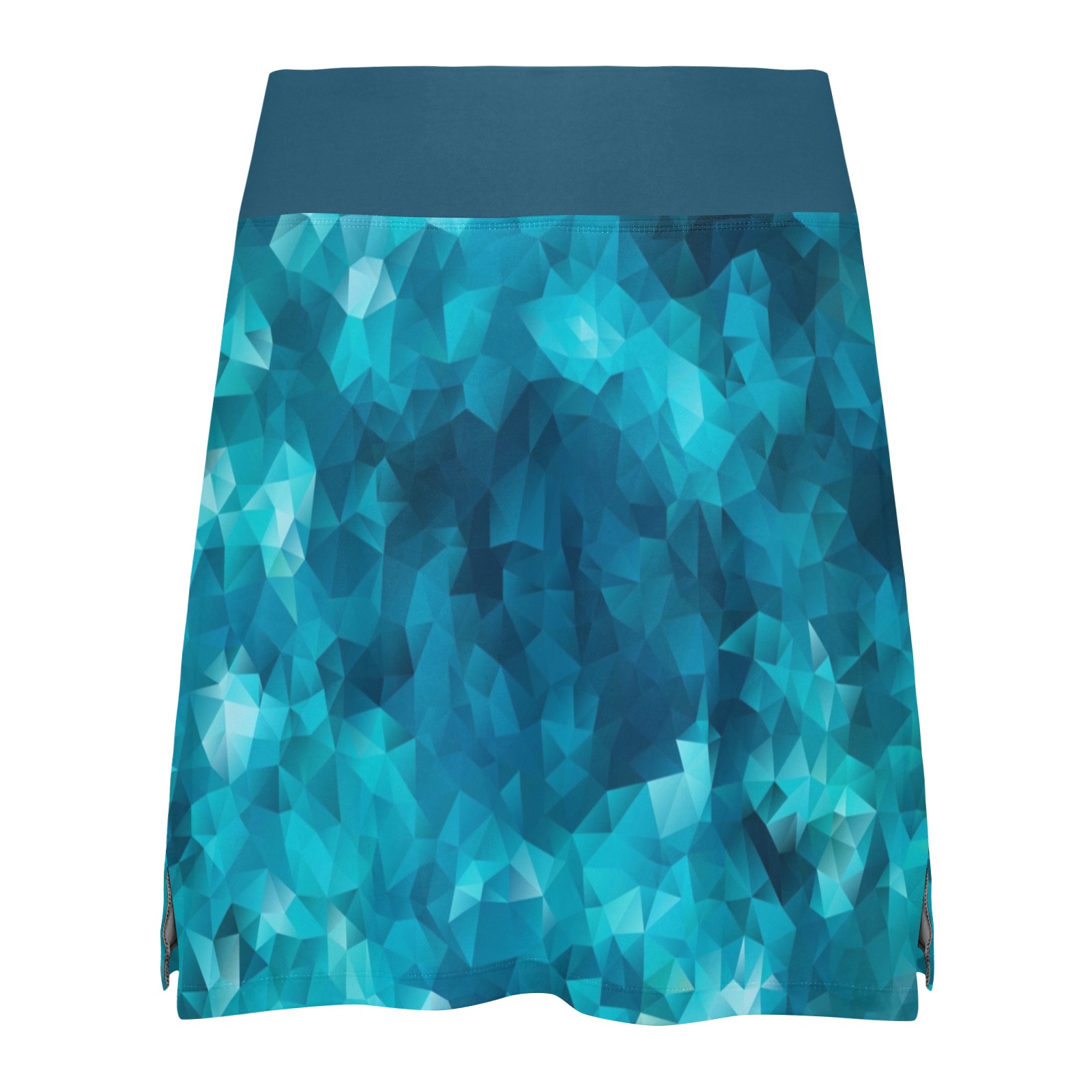 Blues Abstract Golf Skirt Women's Athletic Skirt (Model D64)