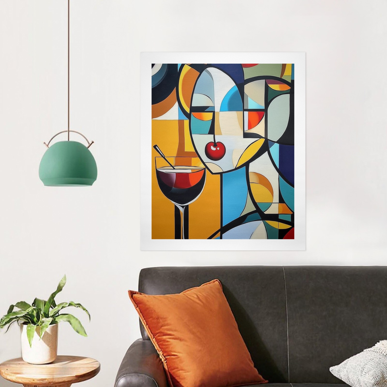 Abstract Portraits b 2 Art Print 20"x24"