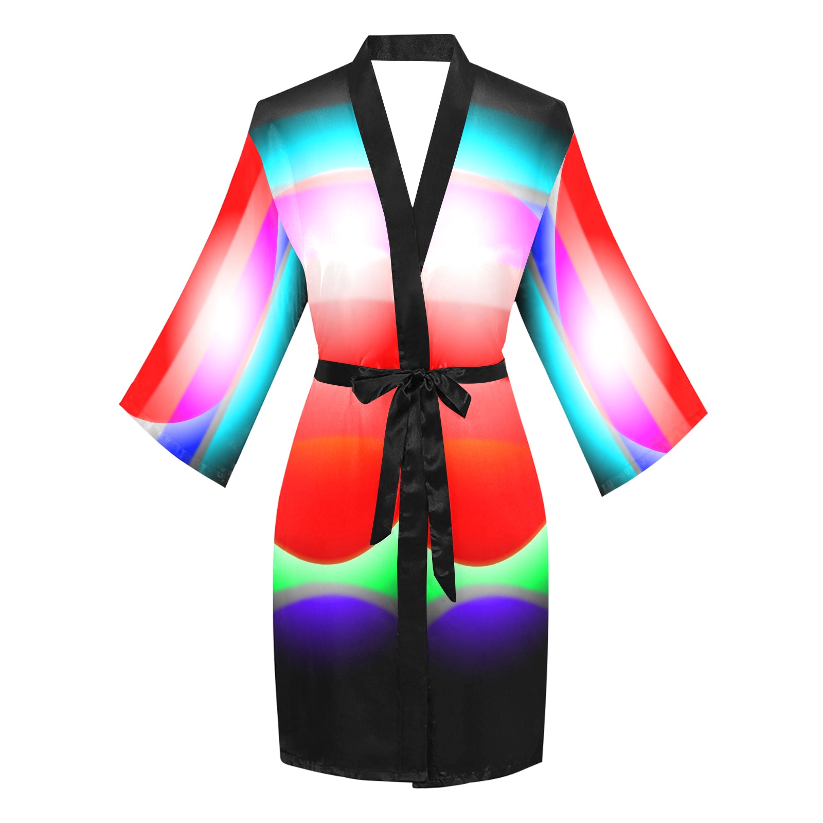 Rainbow Moon Long Sleeve Kimono Robe