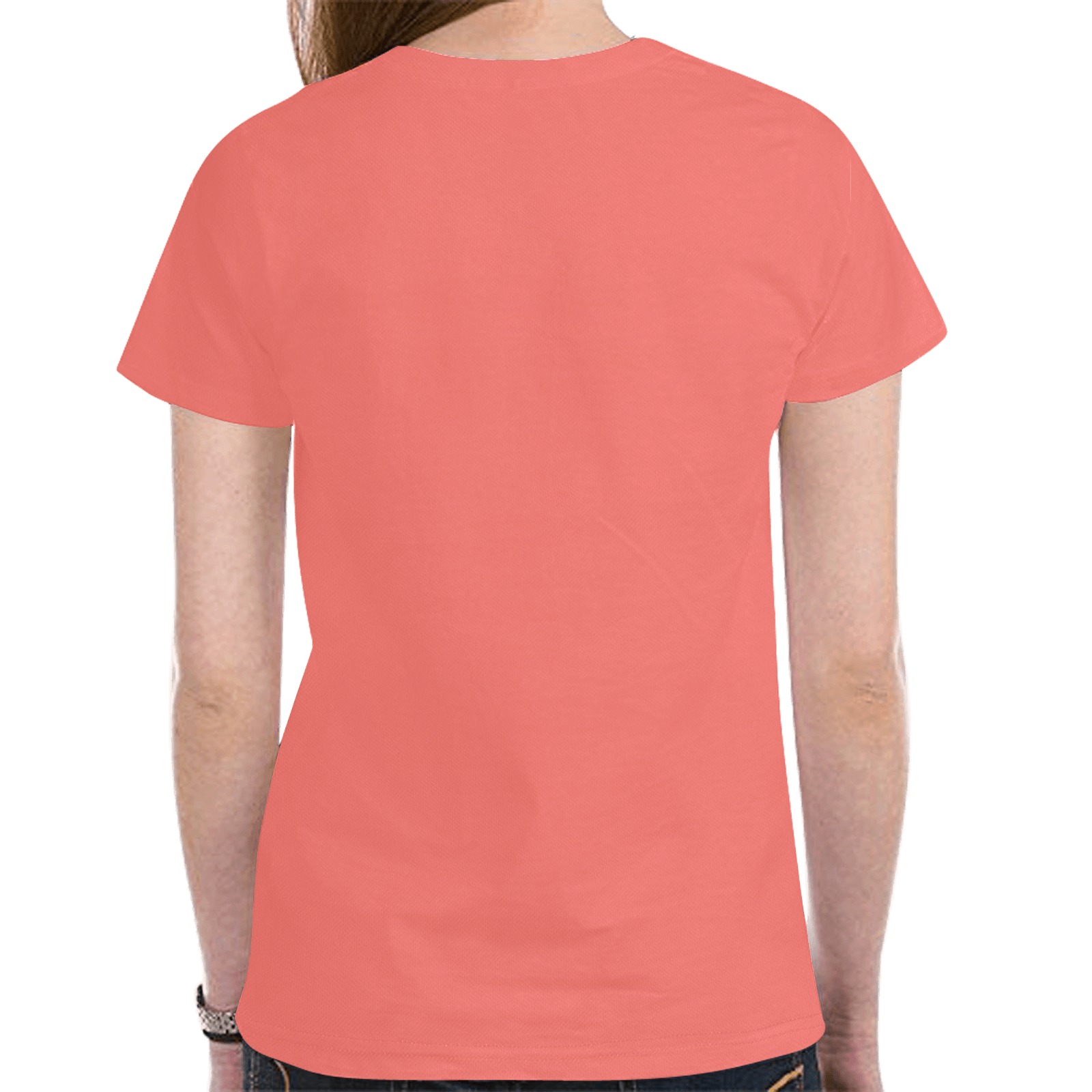 Sugar Skull Koi Fish Coral New All Over Print T-shirt for Women (Model T45)