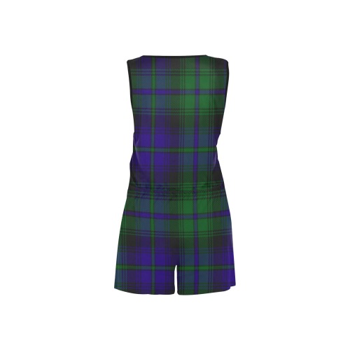 5TH. ROYAL SCOTS OF CANADA TARTAN All Over Print Short Jumpsuit