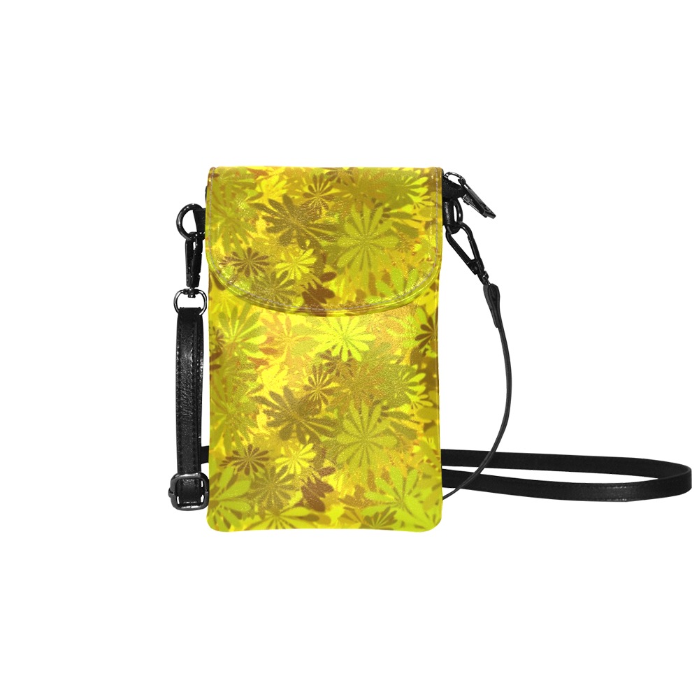 Yellow Daisies Small Cell Phone Purse (Model 1711)