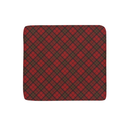 Red tartan plaid winter Christmas pattern holidays Rectangular Seat Cushion