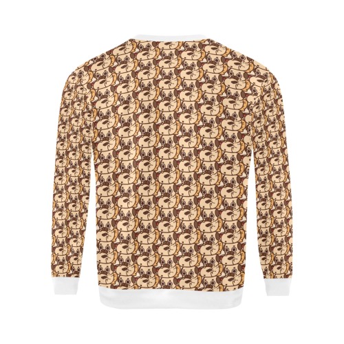 pattern (25) All Over Print Crewneck Sweatshirt for Men (Model H18)
