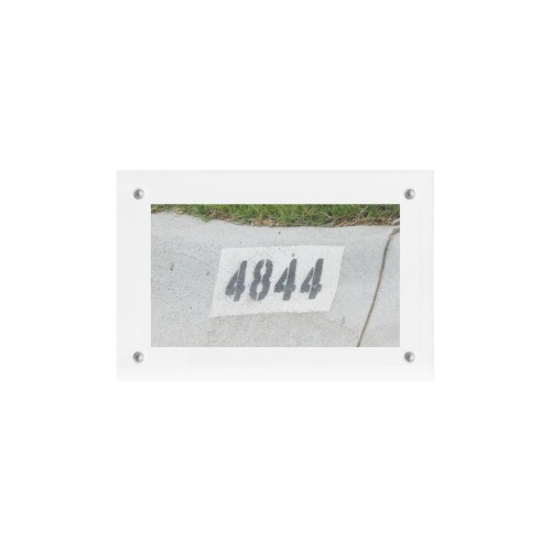 Street Number 4844 Acrylic Magnetic Photo Frame 6"x4"