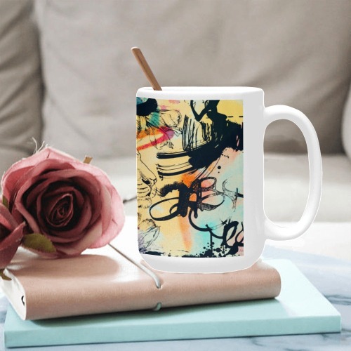 Graffiti-colorful Custom Ceramic Mug (15OZ)