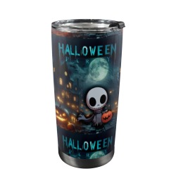 Happy Hello Ween 20oz Mobile Tumbler with Lid (Black Lock)