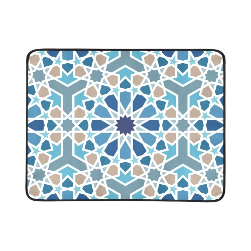 Arabic Geometric Design Pattern Beach Mat 78"x 60"