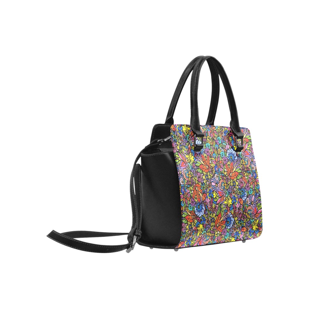 Lac La Hache Wildflowers Classic Shoulder Handbag (Model 1653)