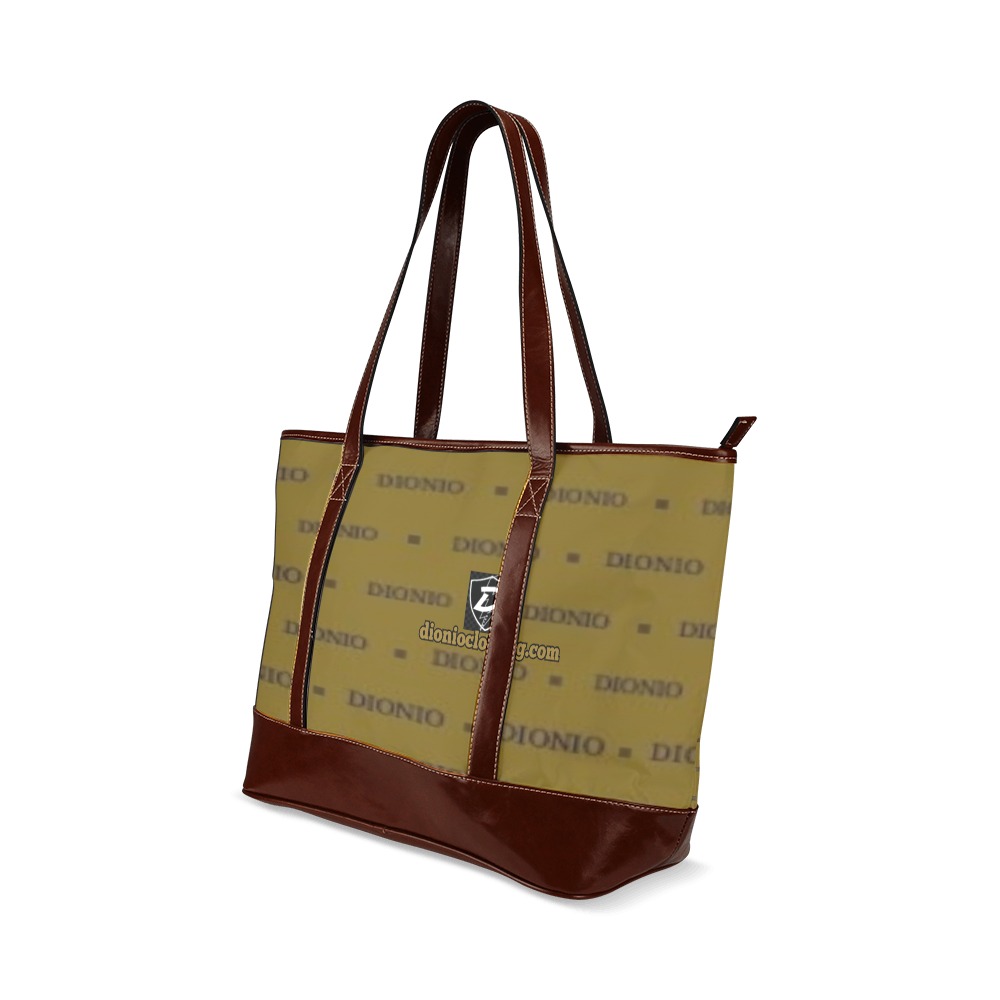 Dionio - Tote Handbag ( Brown Repeat) Tote Handbag (Model 1642)