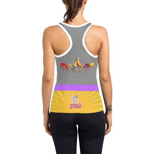 Paint Collectable Fly Collectable Fly Women's Racerback Tank Top (Model T60)