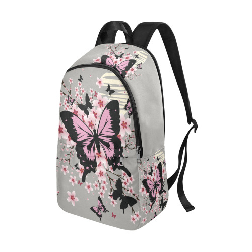 Cherry Blossom Butterflies Fabric Backpack for Adult (Model 1659)