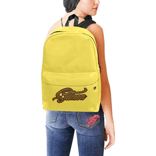 Yellow Unisex Classic Backpack (Model 1673)