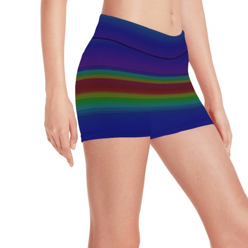 spectrum of colours Women's All Over Print Short Leggings (Model L28)