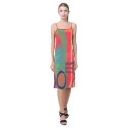 Original Abstract Wearable Art Alcestis Slip Dress (Model D05)