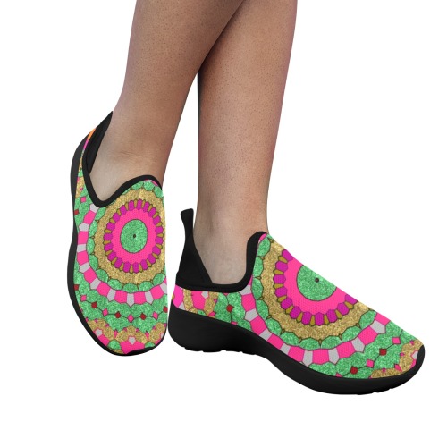 BeJewel Fly Weave Drop-in Heel Sneakers for Women (Model 02002)