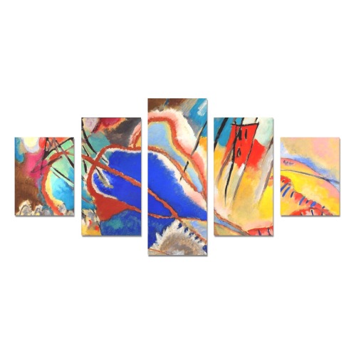 Wassily Kandinsky-Improvisation No. 30 (Cannons) Canvas Print Sets B (No Frame)