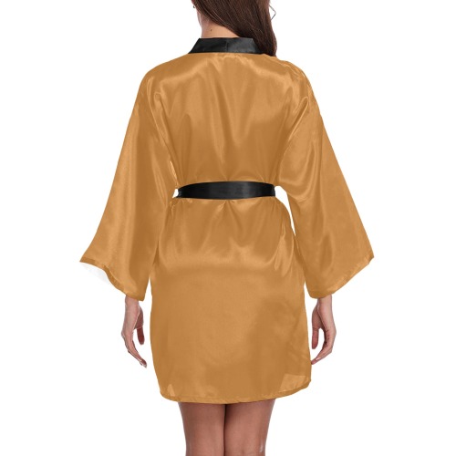 Sudan Brown Long Sleeve Kimono Robe
