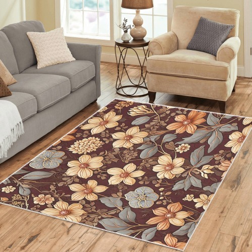 Fabulous Florals 23 Area Rug7'x5'