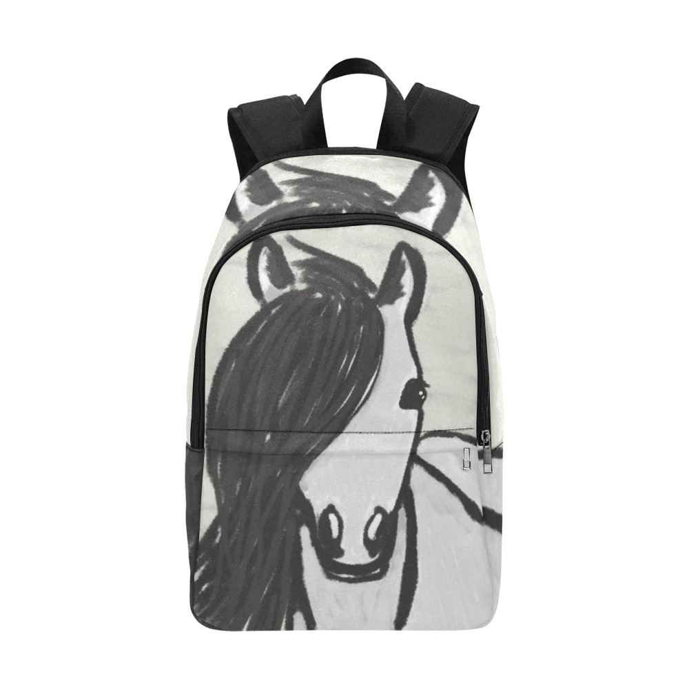 Horse head Fabric Backpack for Adult (Model 1659)