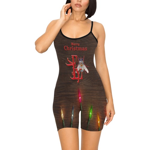 Merry Christmas  Collectable Fly Women's Short Yoga Bodysuit
