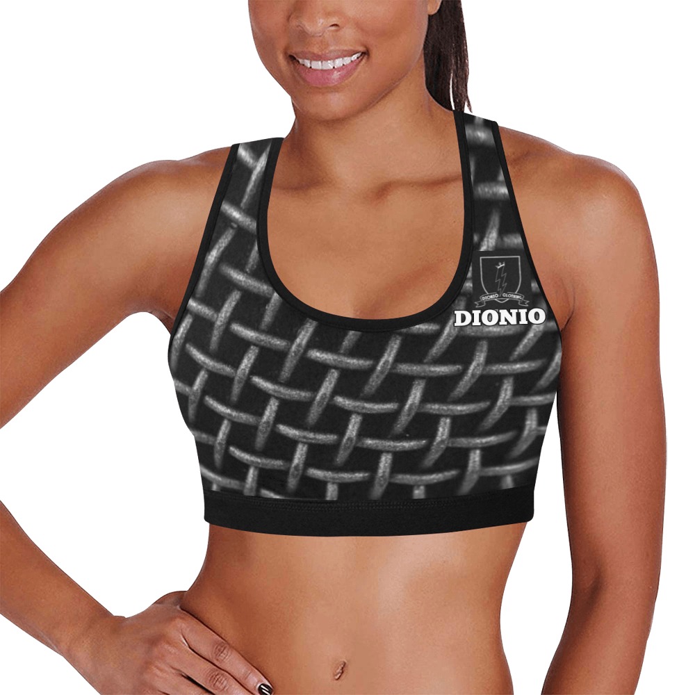 DIONIO Clothing - Ladies' Monsta Within Sports Bra Women's All Over Print Sports Bra (Model T52)
