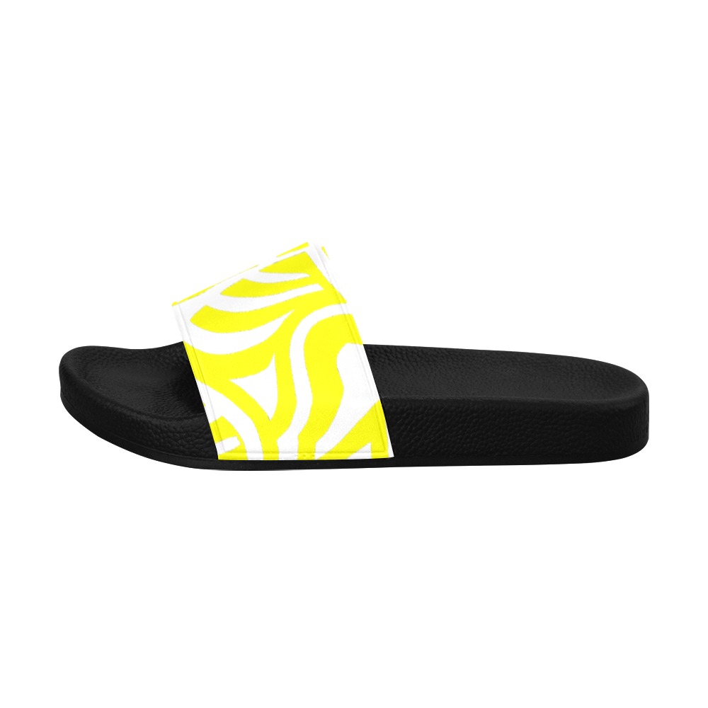 aaa yellow b Women's Slide Sandals (Model 057)