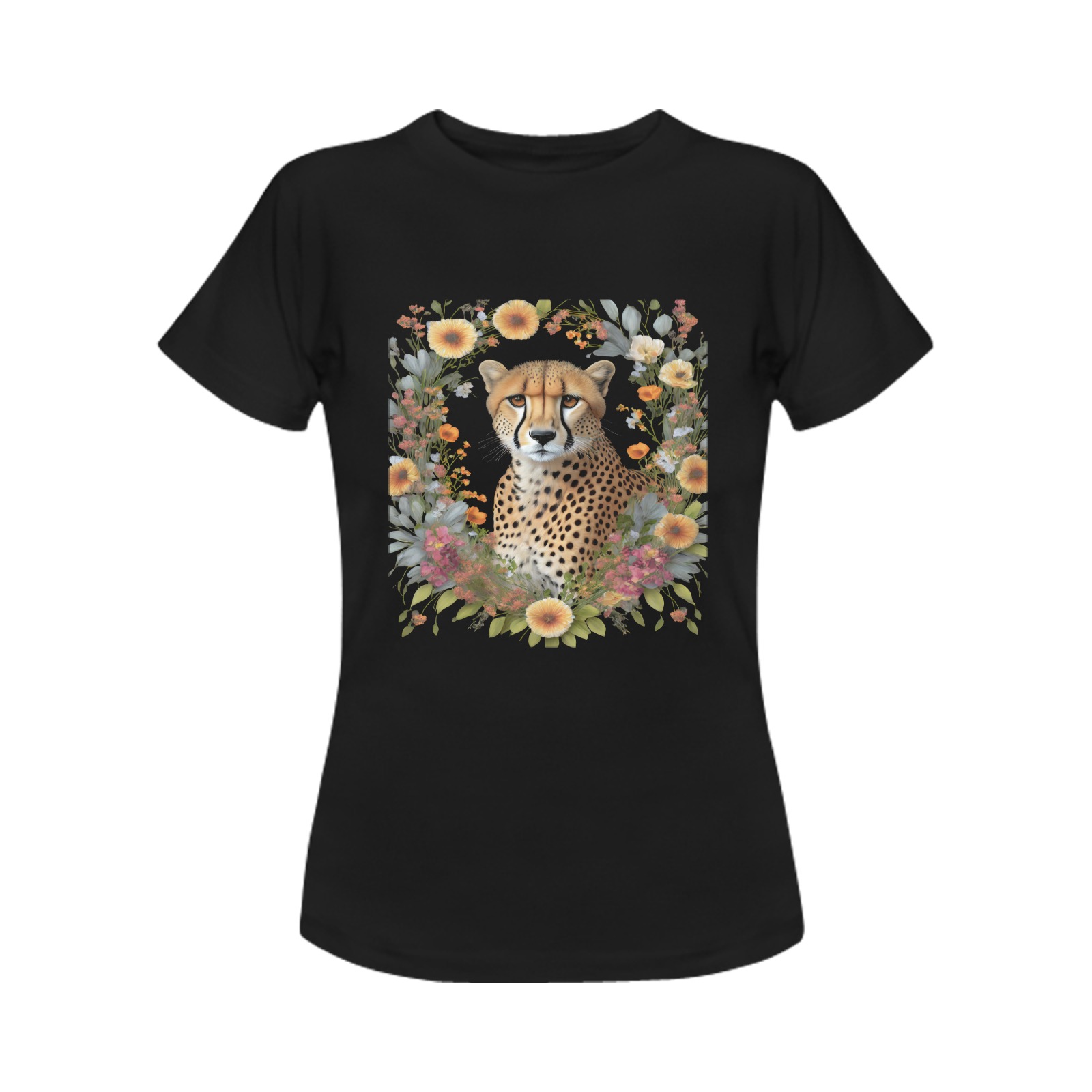 cheetah 1 Women's T-Shirt in USA Size (Front Printing Only)