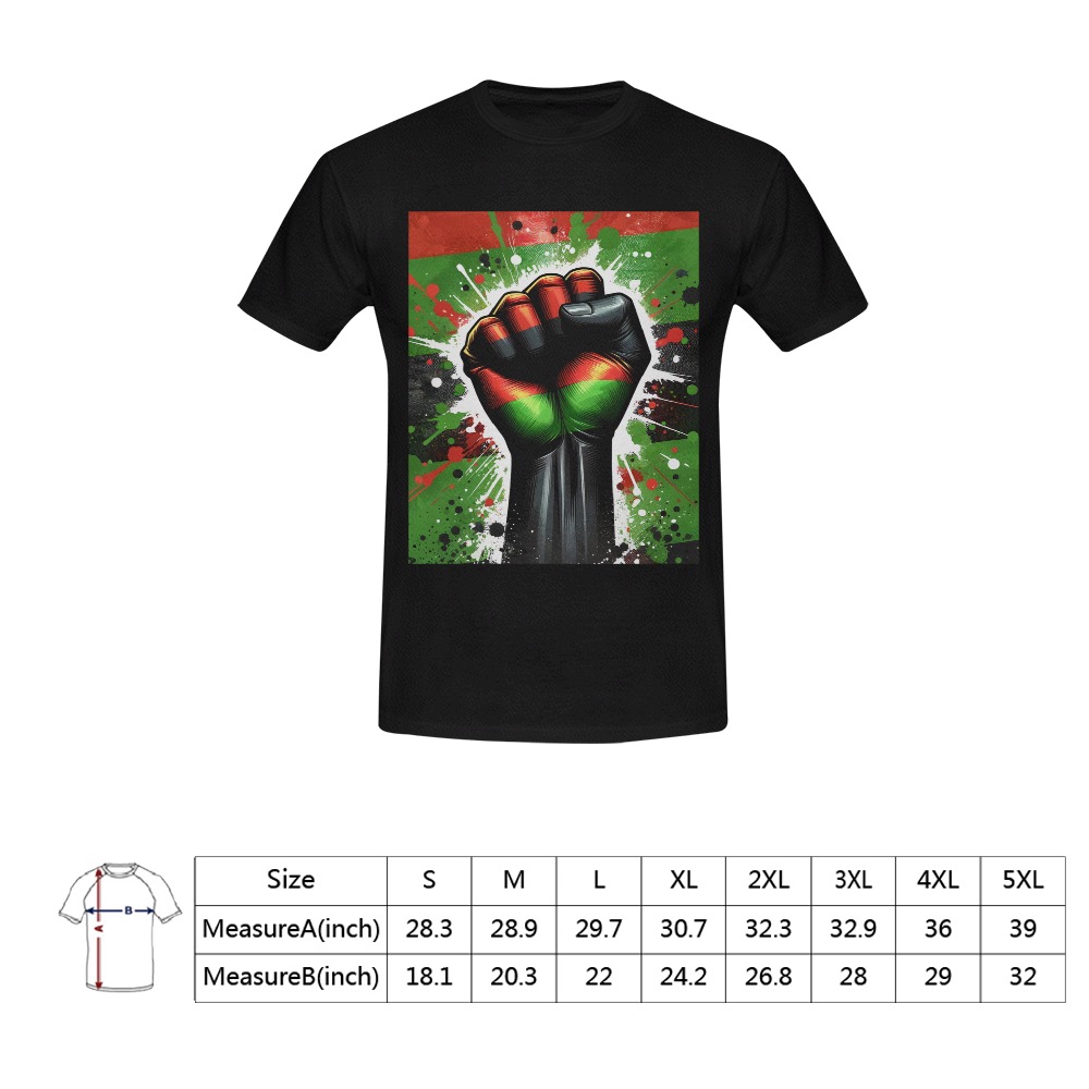Juneteenth power Men's T-Shirt in USA Size (Front Printing Only)