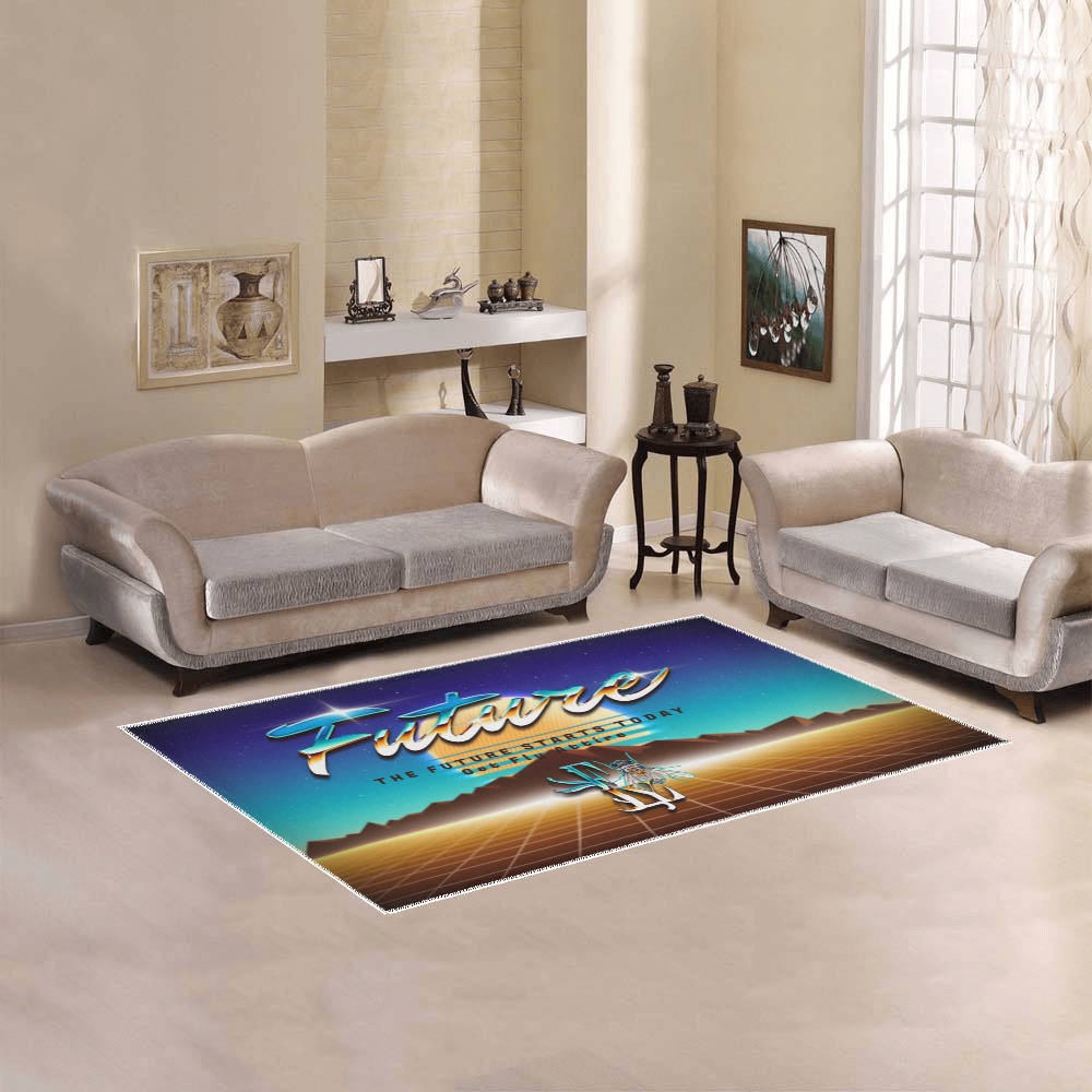 The Future Starts Today Collectable Fly Area Rug 5'x3'3''