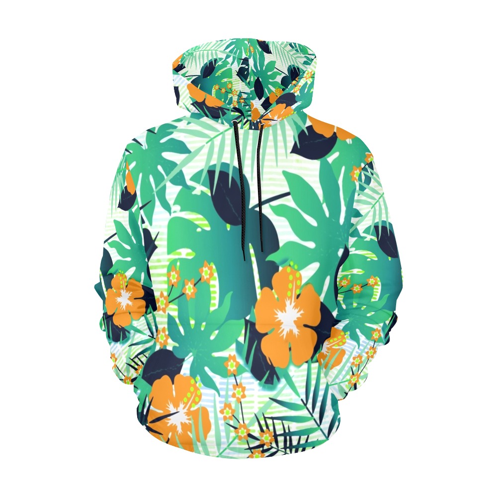 GROOVY FUNK THING FLORAL All Over Print Hoodie for Men (USA Size) (Model H13)