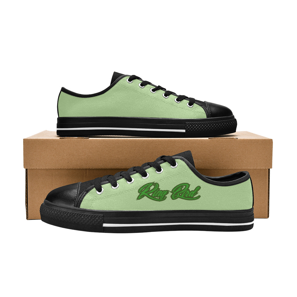 GREEN Men's Classic Canvas Shoes (Model 018)