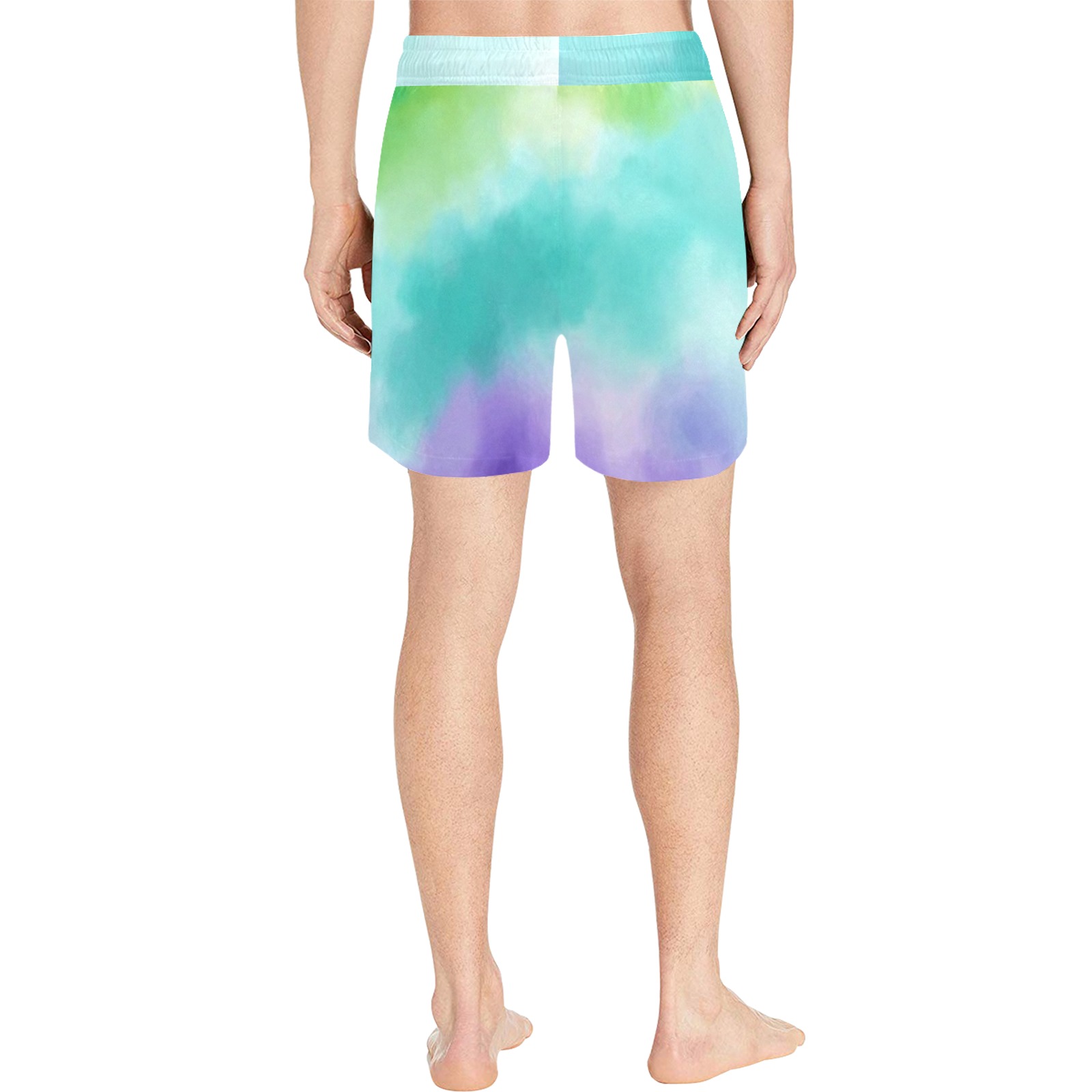 bañador de hombre diseño manchado Men's Mid-Length Swim Shorts (Model L39)
