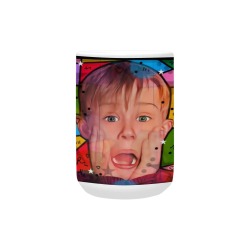 Christmas alone Pop Art by Nico Bielow Custom Ceramic Mug (15OZ)