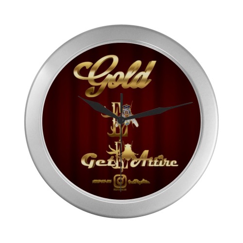 Gold Collectable Fly Silver Color Wall Clock