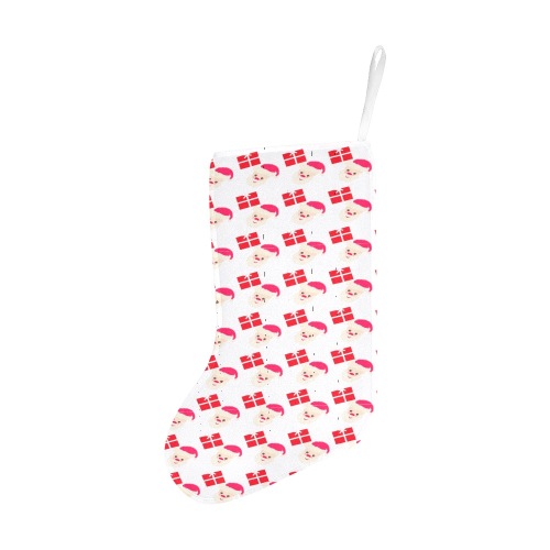 Santa Claus design Christmas Stocking (Without Folded Top)