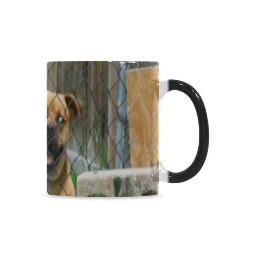 A Smiling Dog Custom Morphing Mug