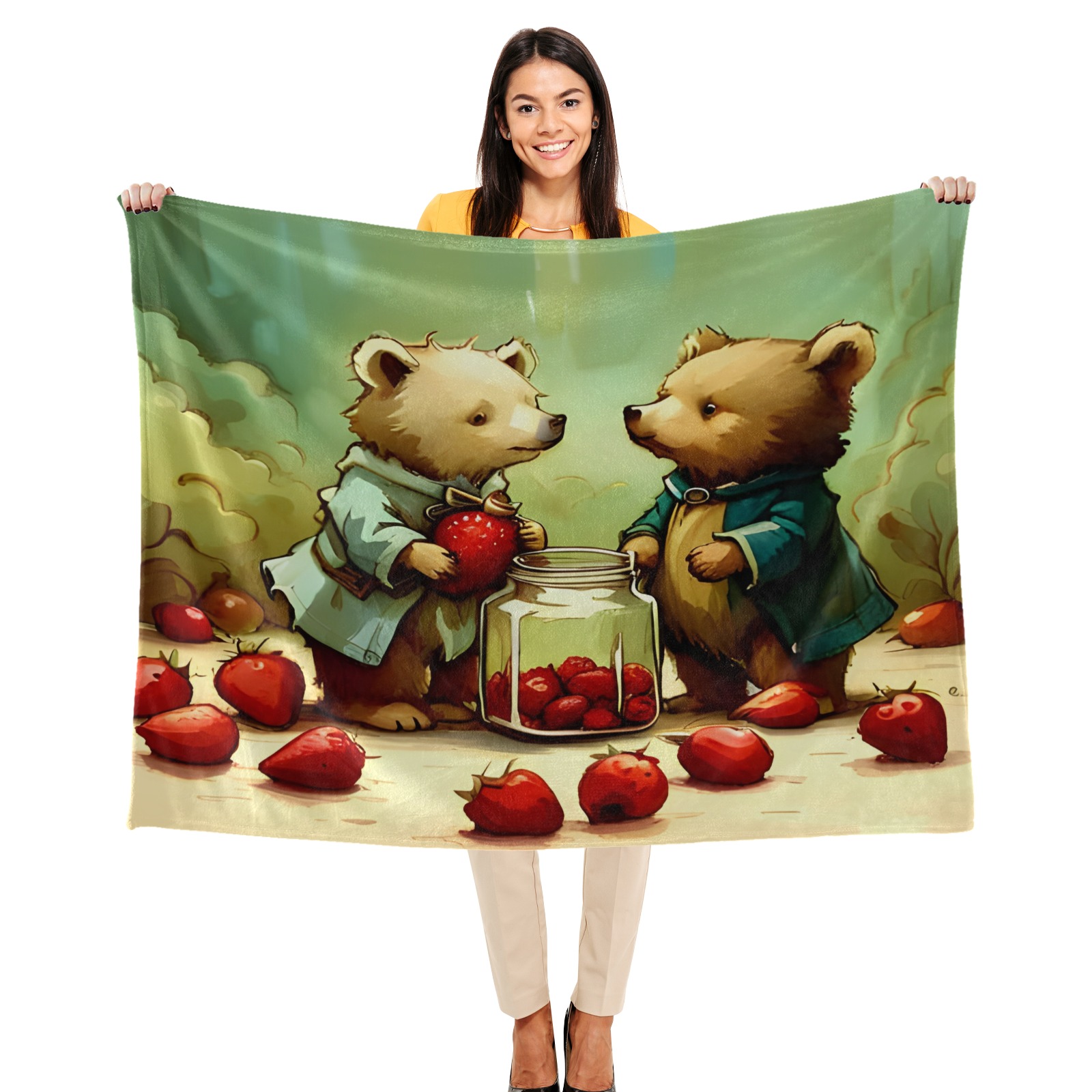 Little Bears 8 Ultra-Soft Micro Fleece Blanket 50"x40"