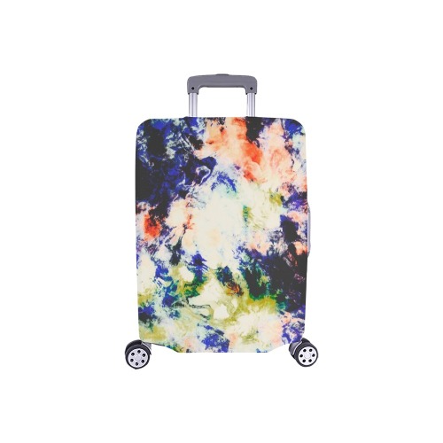 Modern watercolor colorful marbling Luggage Cover/Small 18"-21"