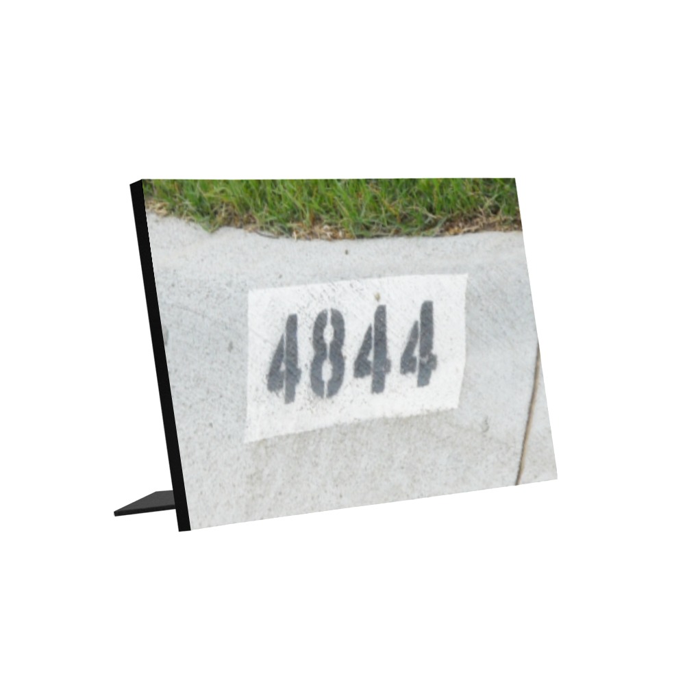 Street Number 4844 Photo Panel for Tabletop Display 8"x6"