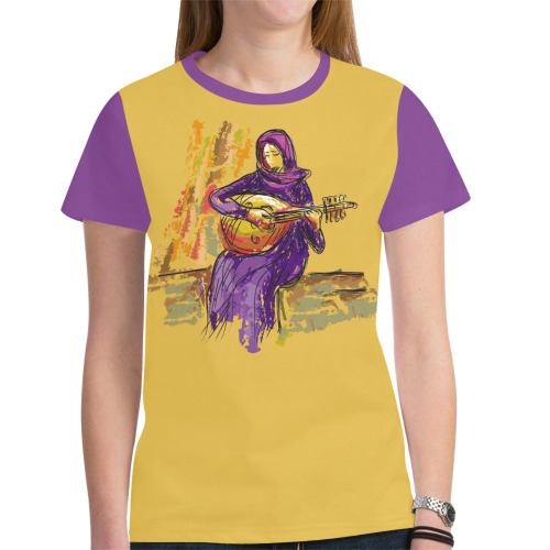 The OUD Player New All Over Print T-shirt for Women (Model T45)