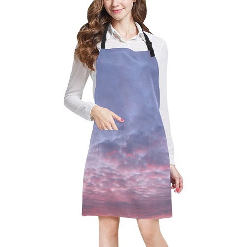 Morning Purple Sunrise Collection All Over Print Apron