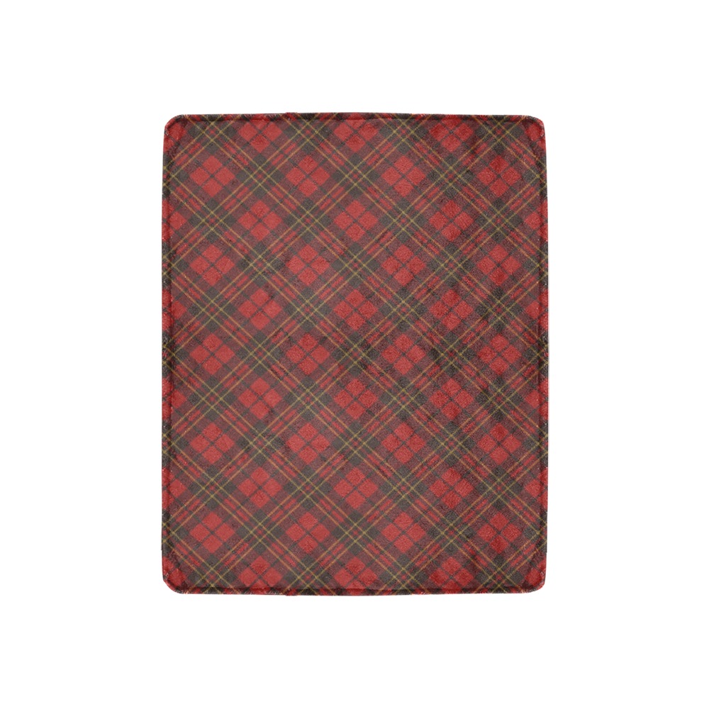 Red tartan plaid winter Christmas pattern holidays Ultra-Soft Micro Fleece Blanket 30''x40''