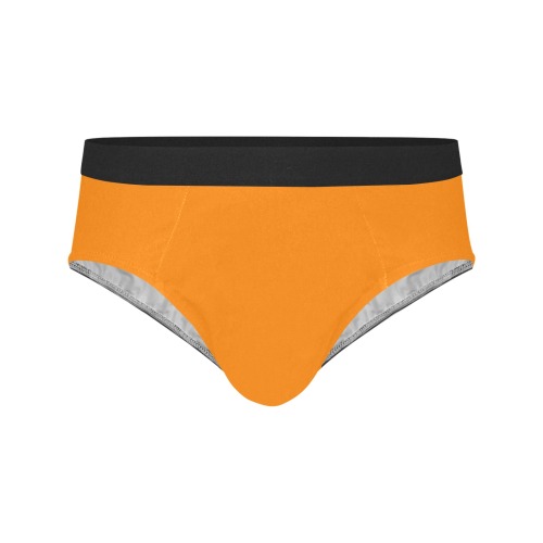 color UT orange Men's Mid Rise Briefs (Model L48)
