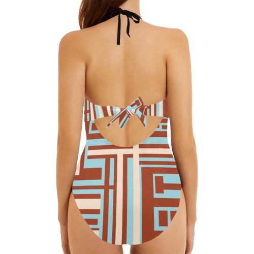 Model 1 Backless Hollow Out Bow Tie Swimsuit (Model S17)