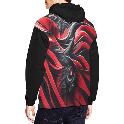 gothic 1 All Over Print Hoodie for Men (USA Size) (Model H13)