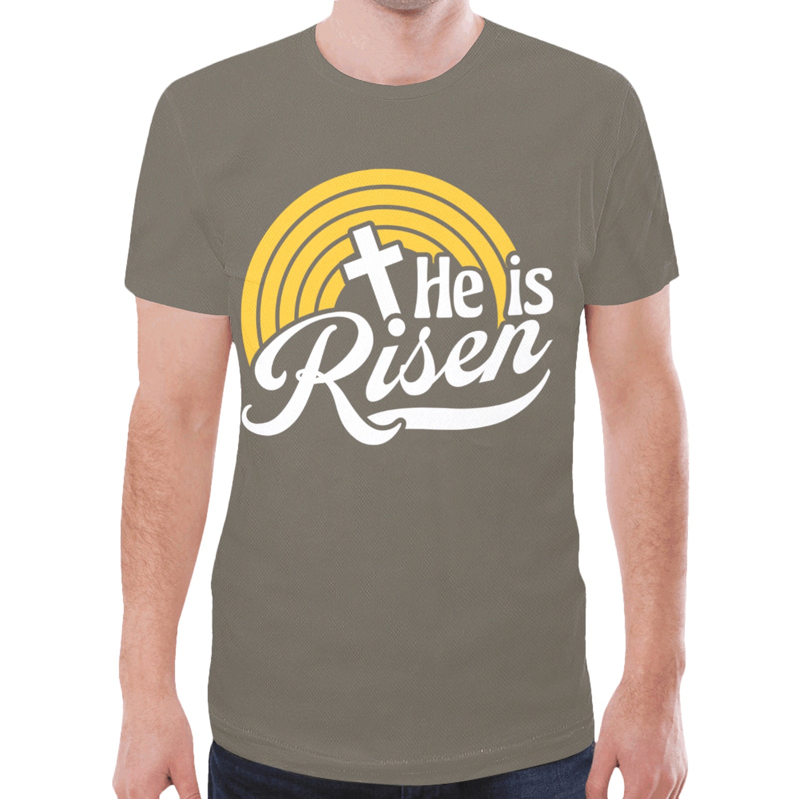 He is Risen New All Over Print T-shirt for Men (Model T45)